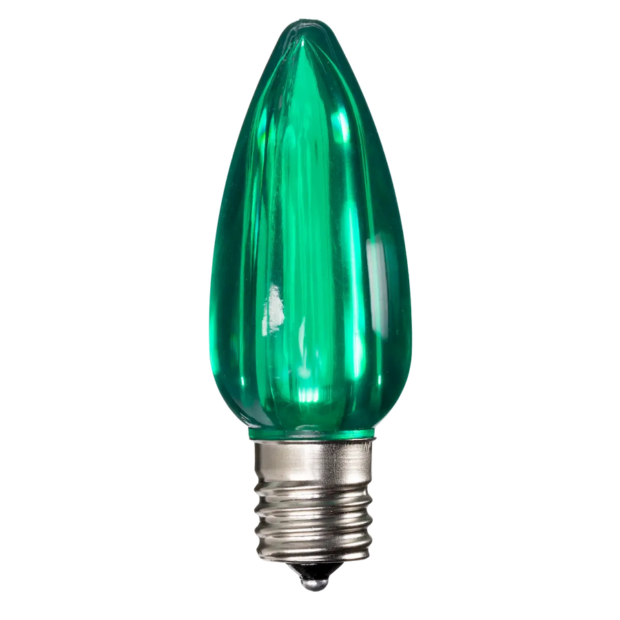 Dimmable C9 Clear Blub Green Box of 25
