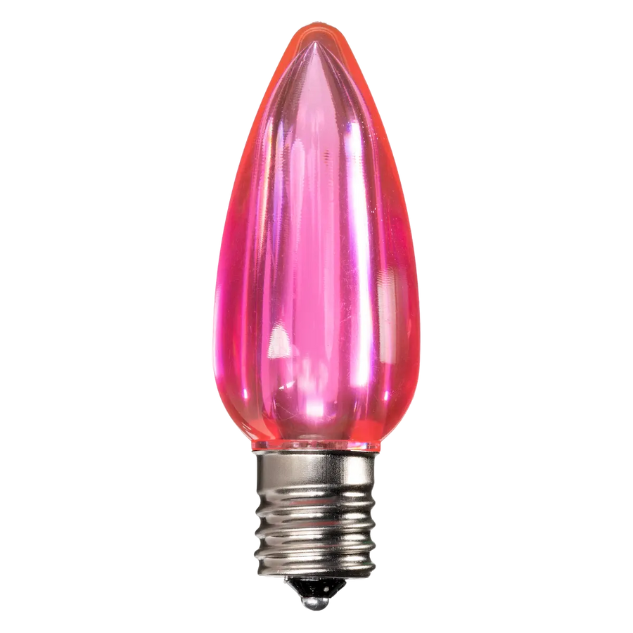 Dimmable C9 Clear Blub Pink Box of 25