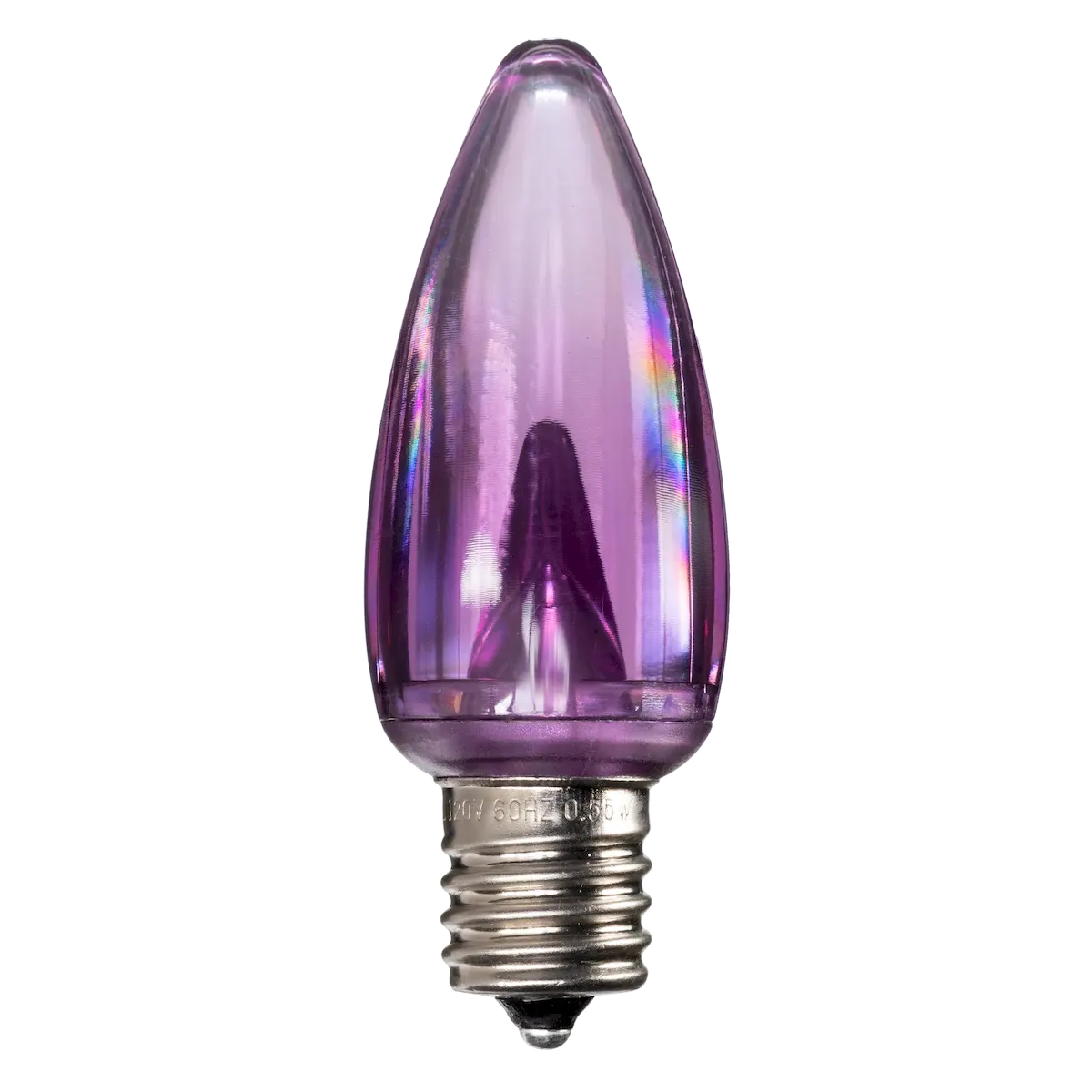 Dimmable C9 Clear Blub Purple Box of 25