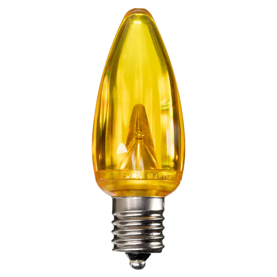 Dimmable C9 Clear Blub Yellow Box of 25