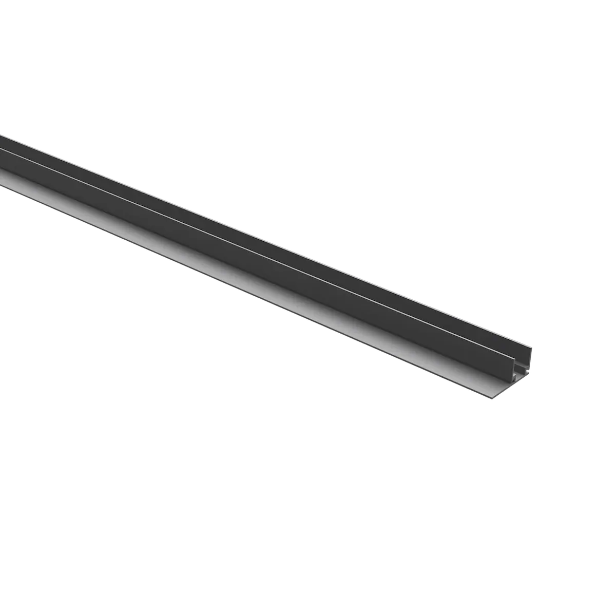 1M Aluminum F-Channel for 12V AC Lateral Bend Neon