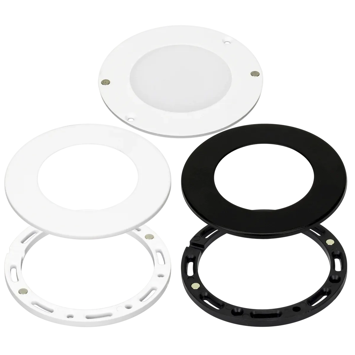 Omni Slim 30K Single Puck Light w/ Black and White Trims