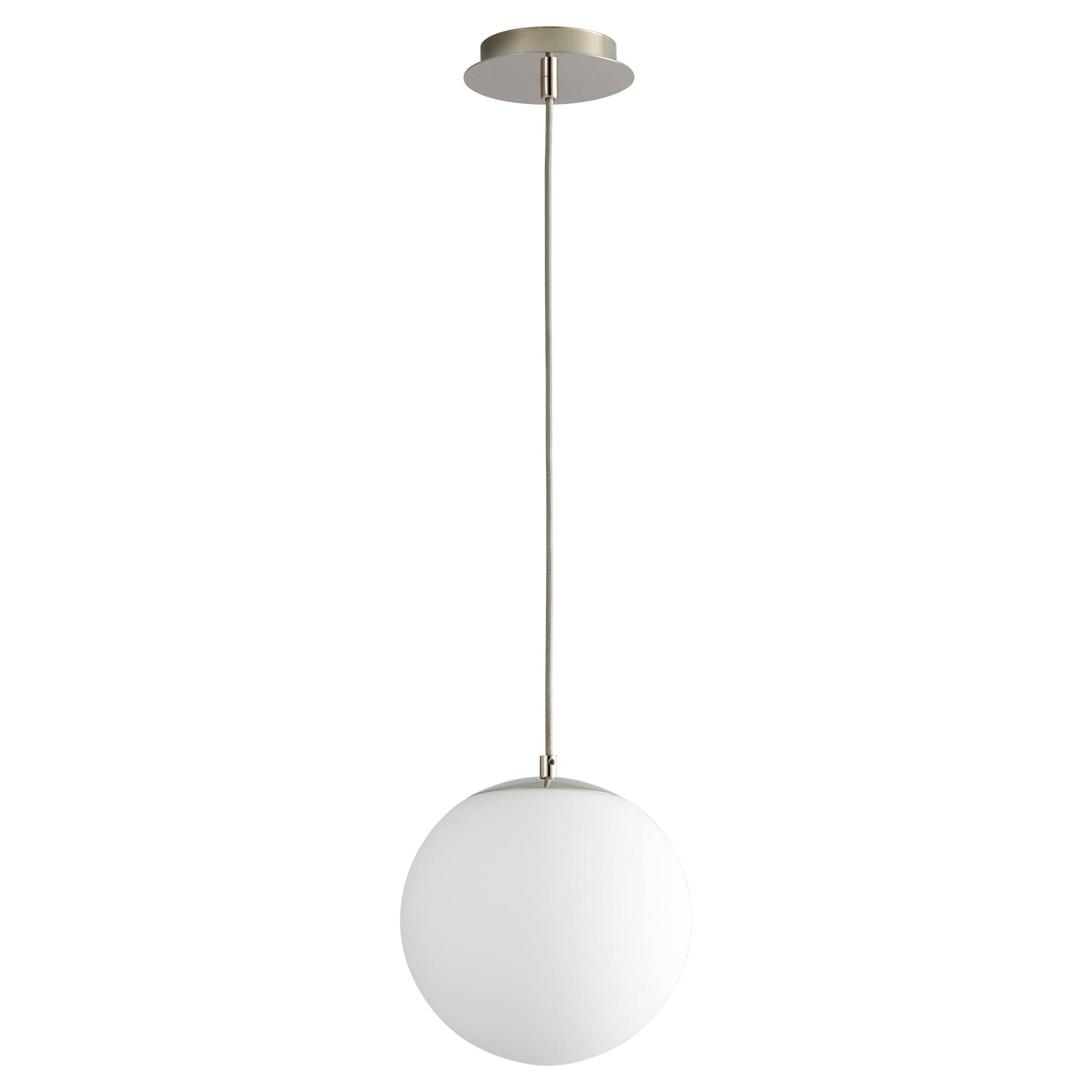 Oxygen Lighting LUNA 3-672-20 Globe Pendant Light - Polished Nickel (Open Box)