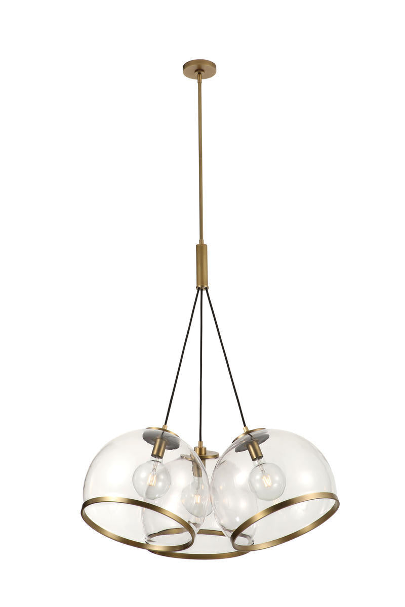 Alora Lighting COAST PD304003VBCG Pendant Transitional - Brass