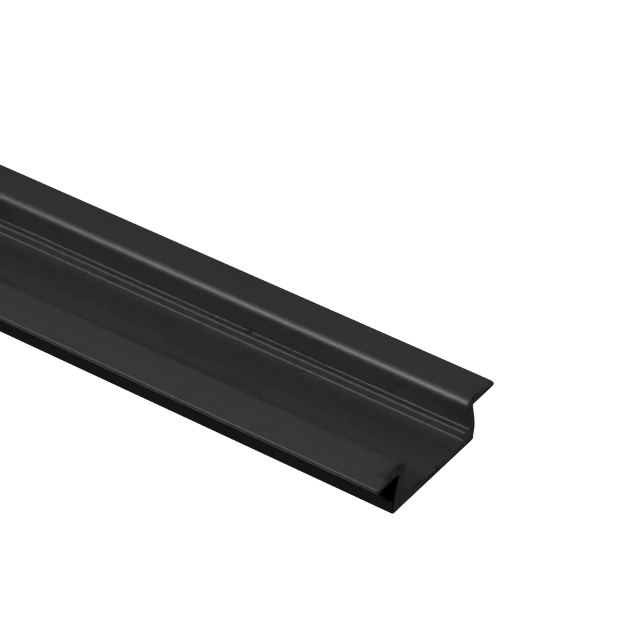 Premium Extrusion Mini Double Flange Recessed Mount 2M Black Finish