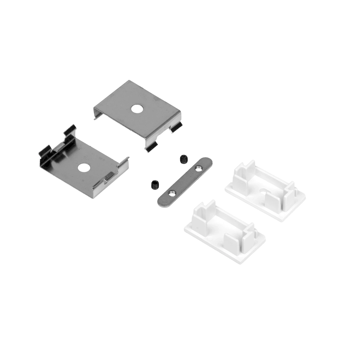 Accessory 5-Pack for GTX Bundles: End Cap w/hole, End Cap w/o hole, Mounting Clips, 180 Degree Splicing Strip