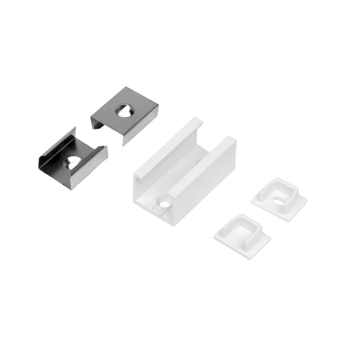 Accessory 5-Pack for Universal Bundles: End Cap w/hole, End Cap w/o hole, Mounting Clips