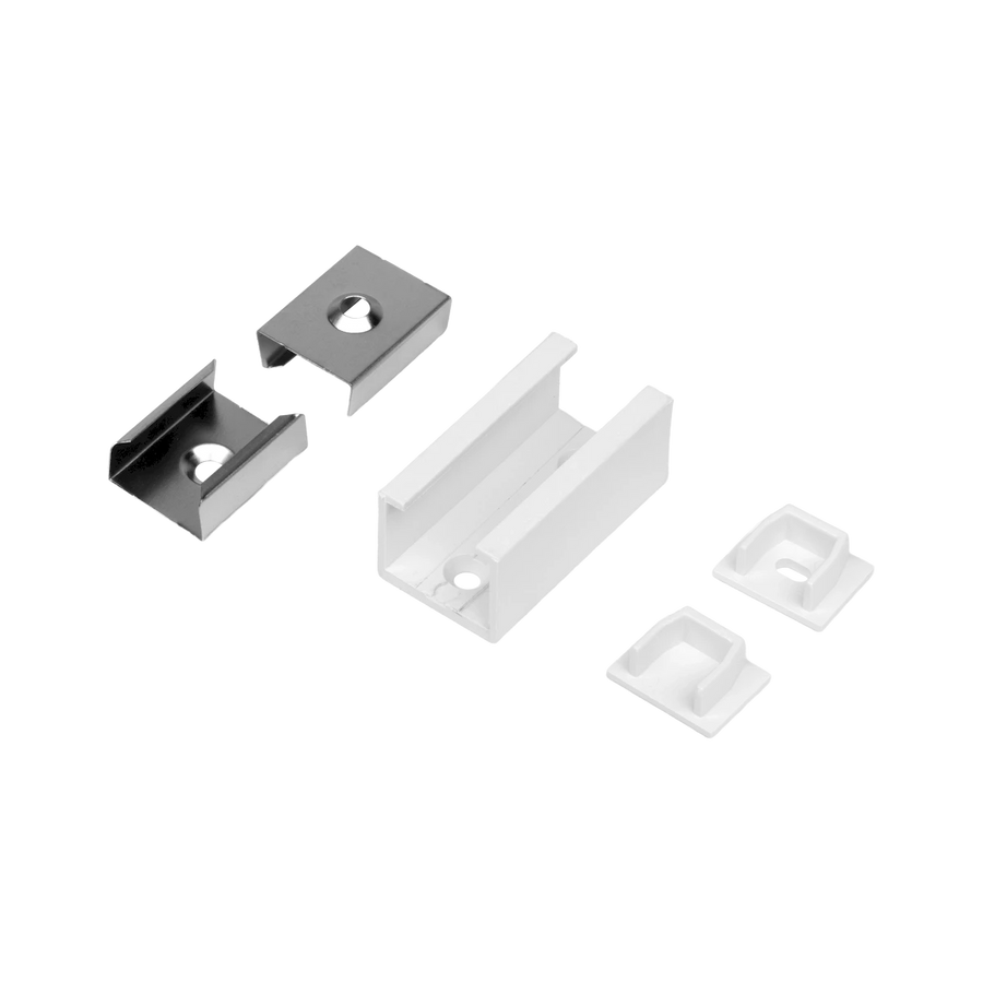Accessory 5-Pack for Universal Bundles: End Cap w/hole, End Cap w/o hole, Mounting Clips