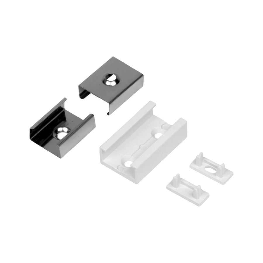 Accessory 5-Pack for Unviersal Mini Bundles: End Cap w/hole, End Cap w/o hole, Mounting Clips
