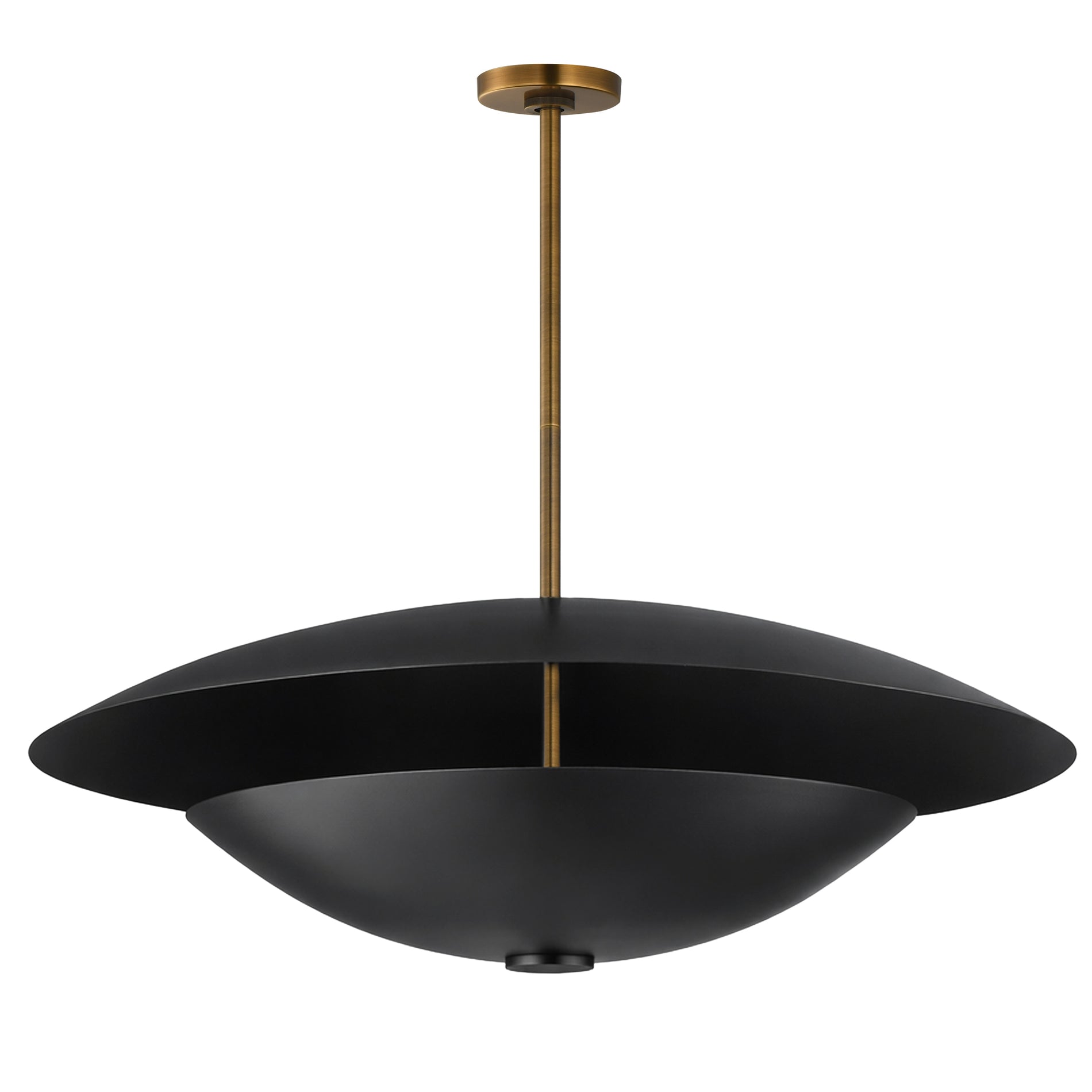 Studio M Lighting SM81858BKFG Vesta LED 2-Tier LED Pendant