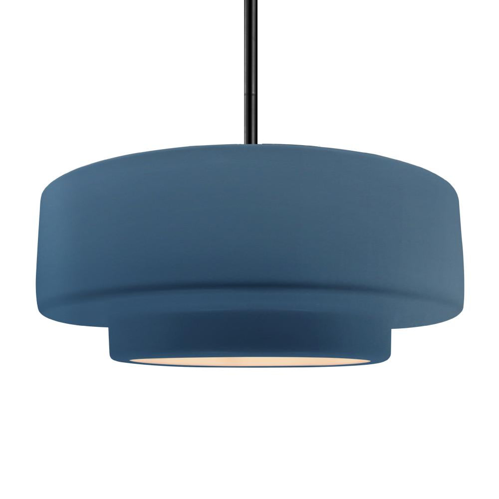 Justice Design Group RADIANCE CER-6545-MDMT-MBLK-RIGID-LED1-700 Pendant - Midnight Sky With Matte White Internal