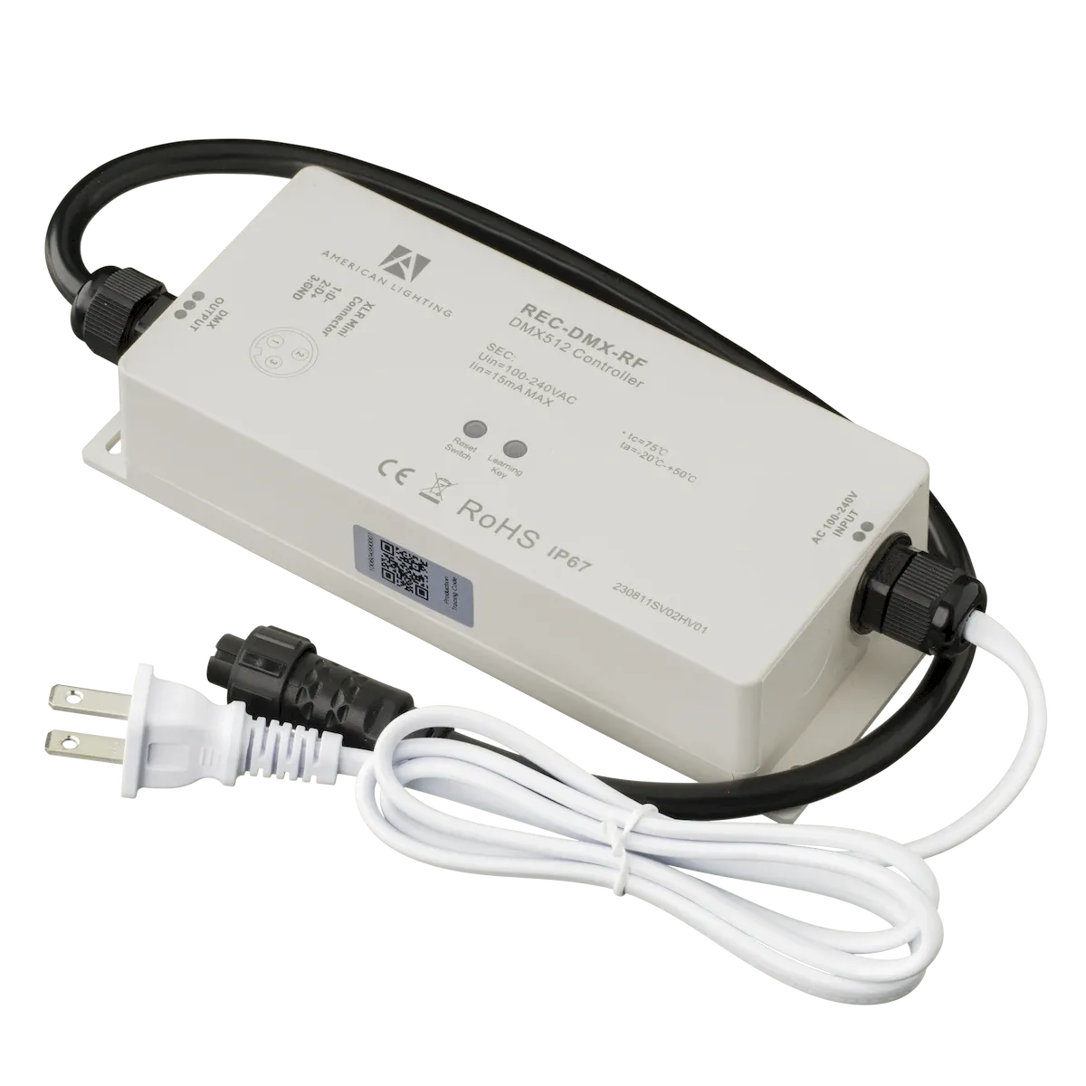 RF+WIFI Receiver for DMX Decoder: RF+WIFI to DMX512 Output
