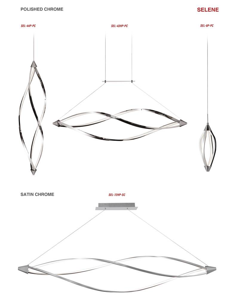 Dainolite SELI SEL-72HP-SC Pendant Modern - Satin Chrome