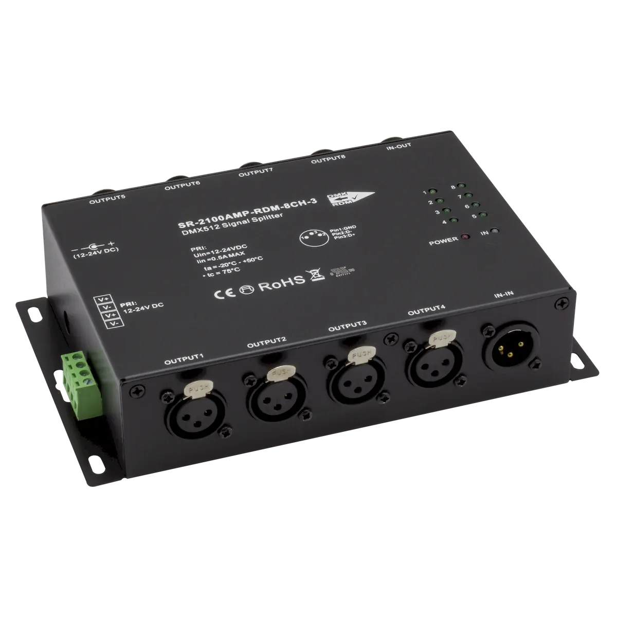 DMX 8 way Splitter with RDM