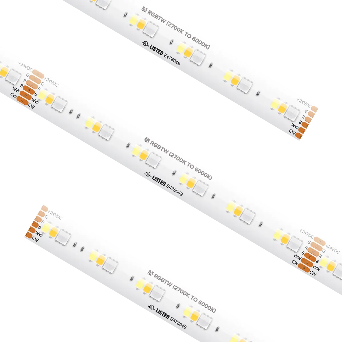 Specification Grade Tape Light IP54 RGBTW 13.1Ft