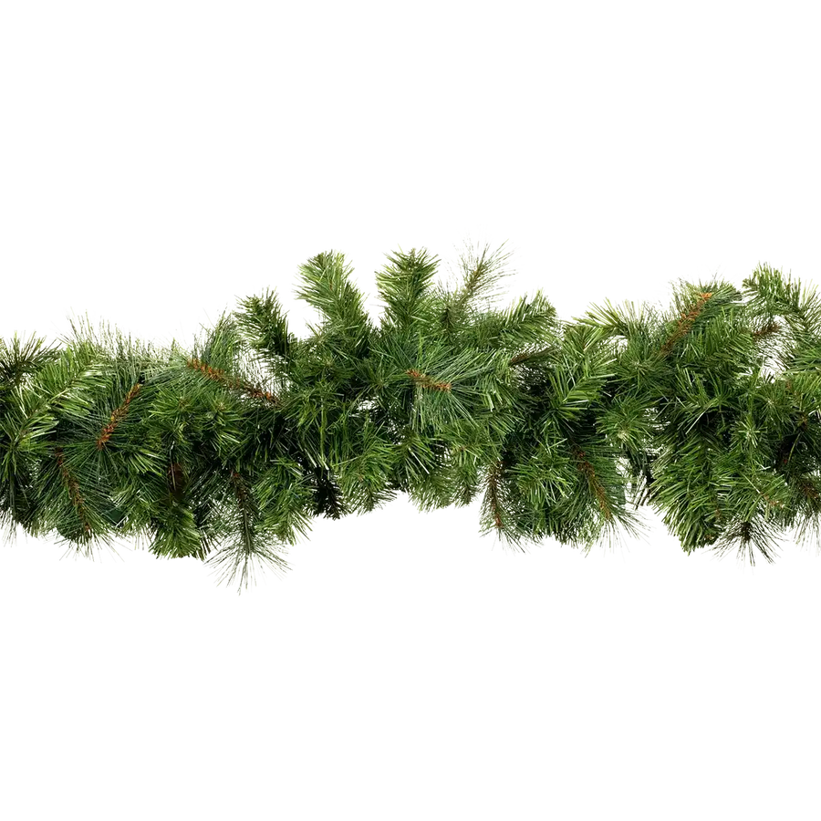 9ft Garland Unlit and without Pinecones