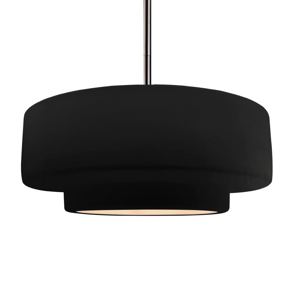 Justice Design Group RADIANCE CER-6545-CRB-NCKL-RIGID-LED1-700 Pendant - Carbon Matte Black