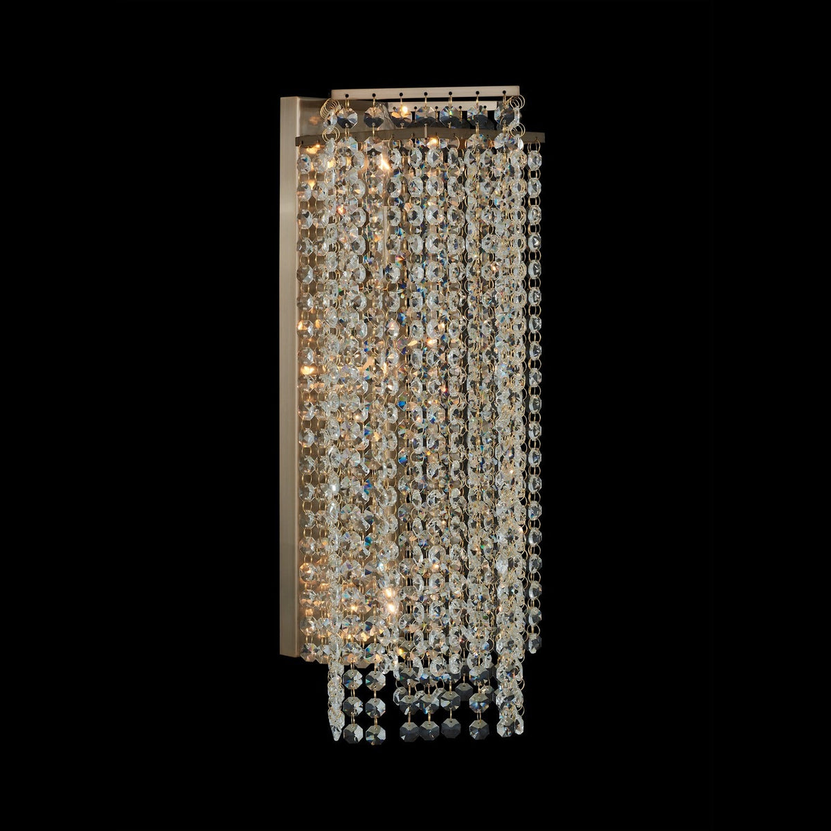 Cometa 18" Wall Sconce – Brushed Champagne Gold by Allegri Crystal