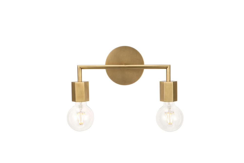 Alora Lighting HEXA WV307002VB Bathroom Fixture Transitional - Brass