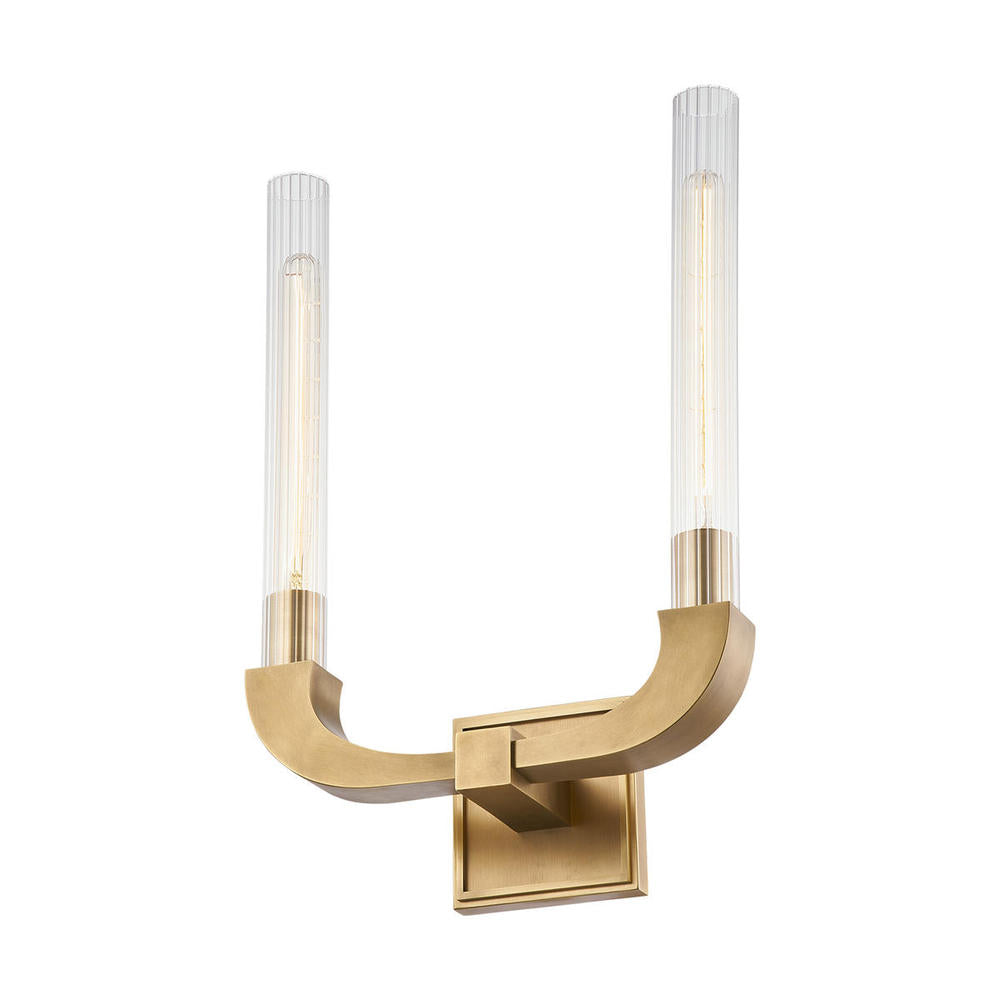 Alora Lighting FLUTE WV316002VBCR Bathroom Fixture Traditional - Brass