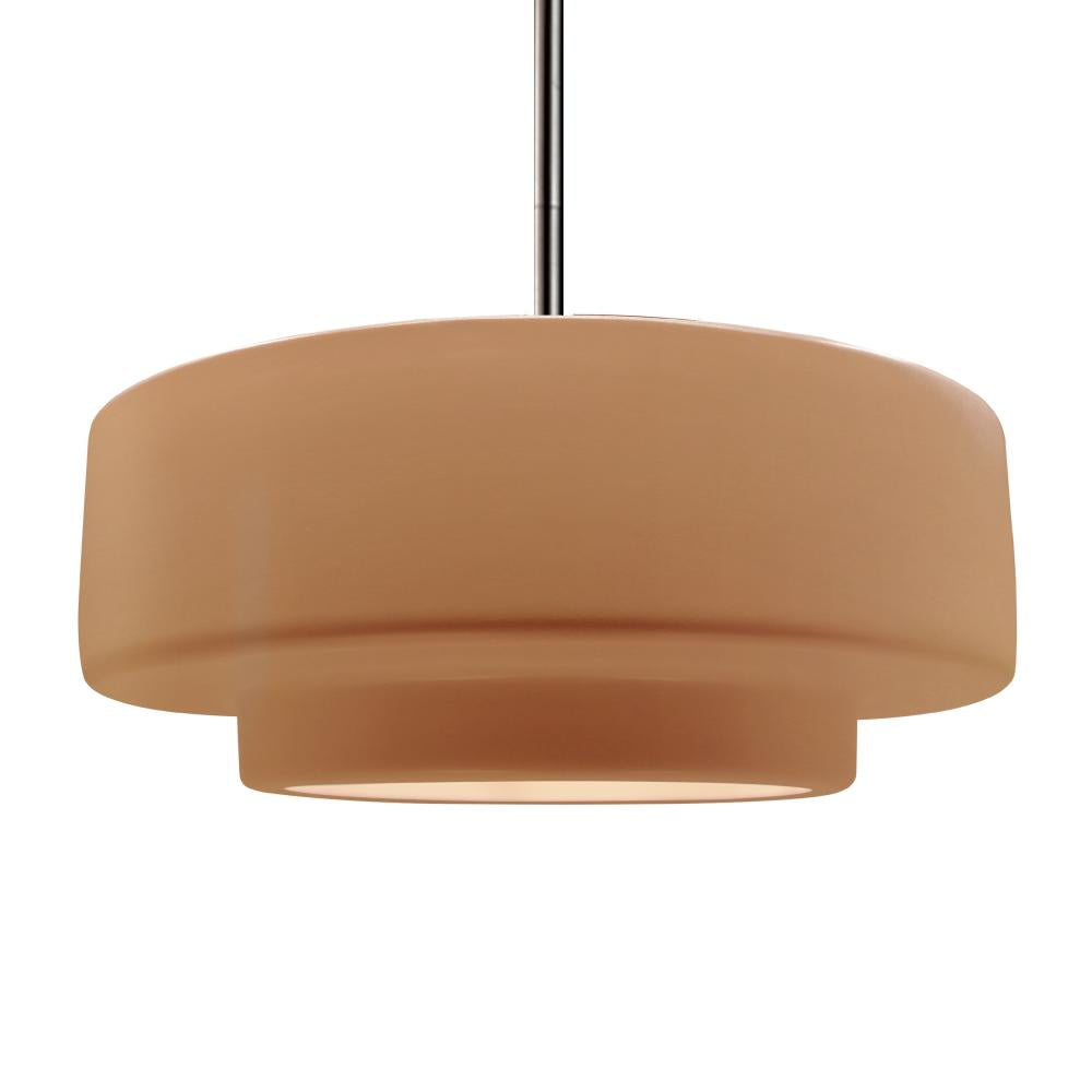 Justice Design Group RADIANCE CER-6545-ADOB-NCKL-RIGID-LED1-700 Pendant - Adobe