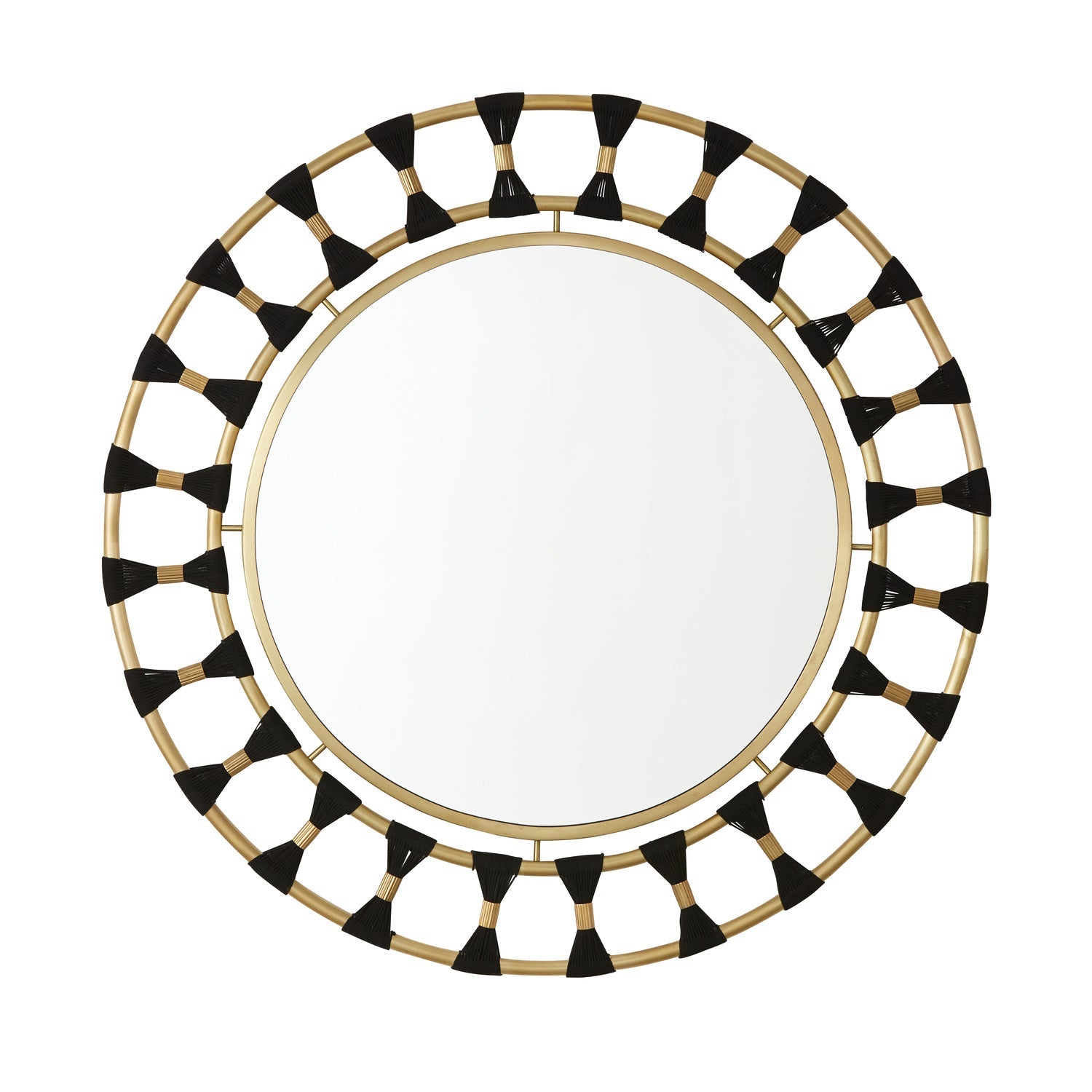 Capital Lighting 741101MM  Mirror Mirror Black Rope And Patinaed Brass