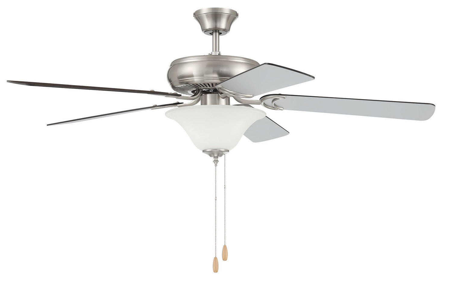 Craftmade Decorator's Choice - DCF52BNK5C1W Ceiling Fan with Light - Brushed Polished Nickel