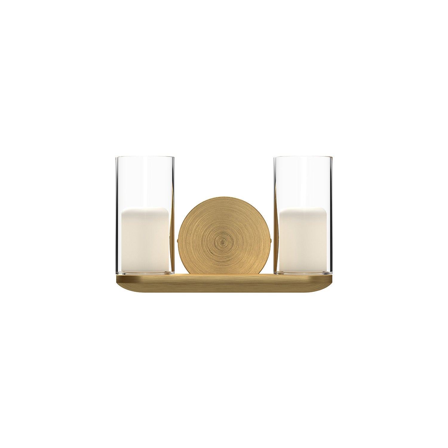 Kuzco Lighting VL53511-BG/CL Birch Vanity Light Brushed Gold/Clear Glass