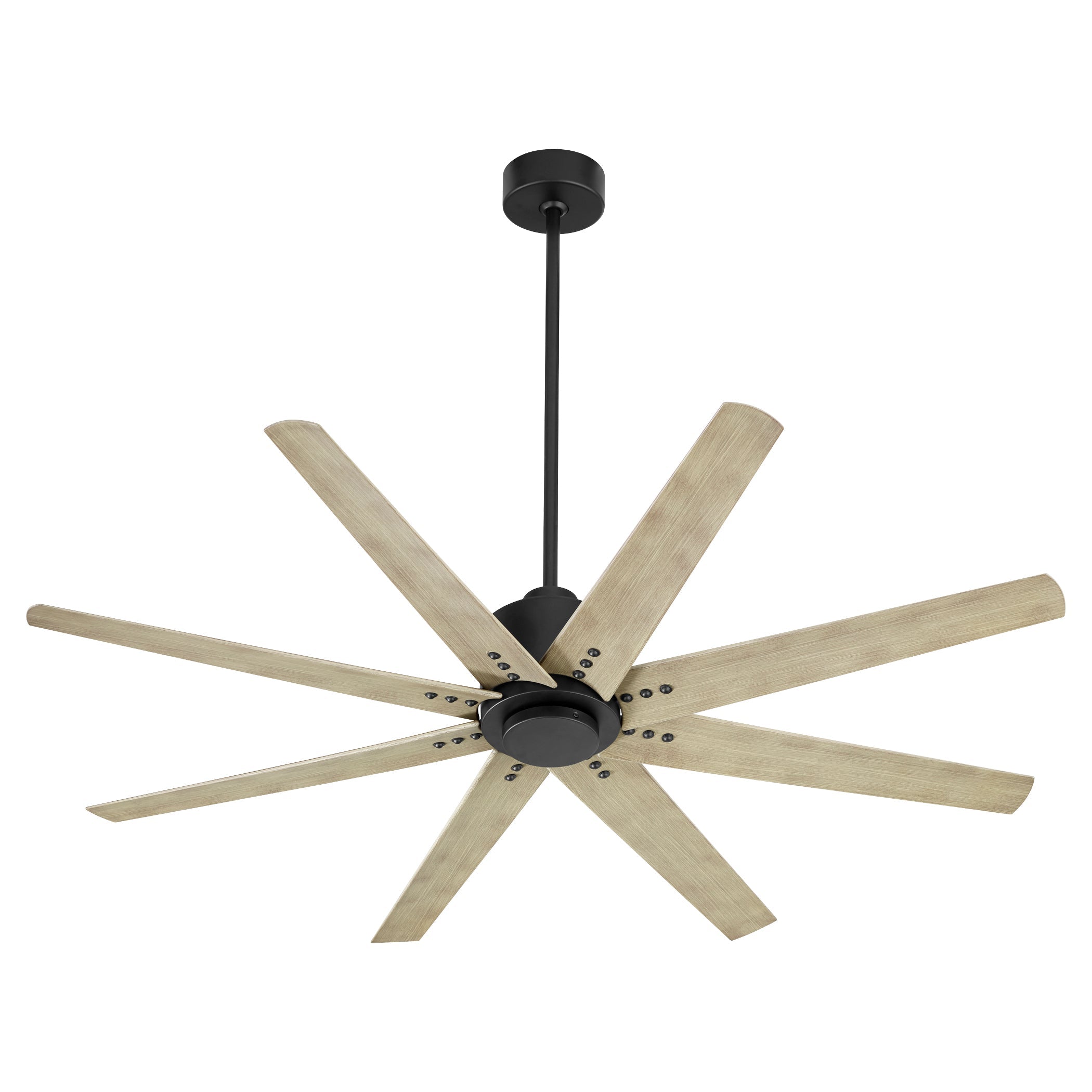 Oxygen Fleet 3-112-15 Ceiling Fan with Remote 56 Inch - Black, Weathered Gray