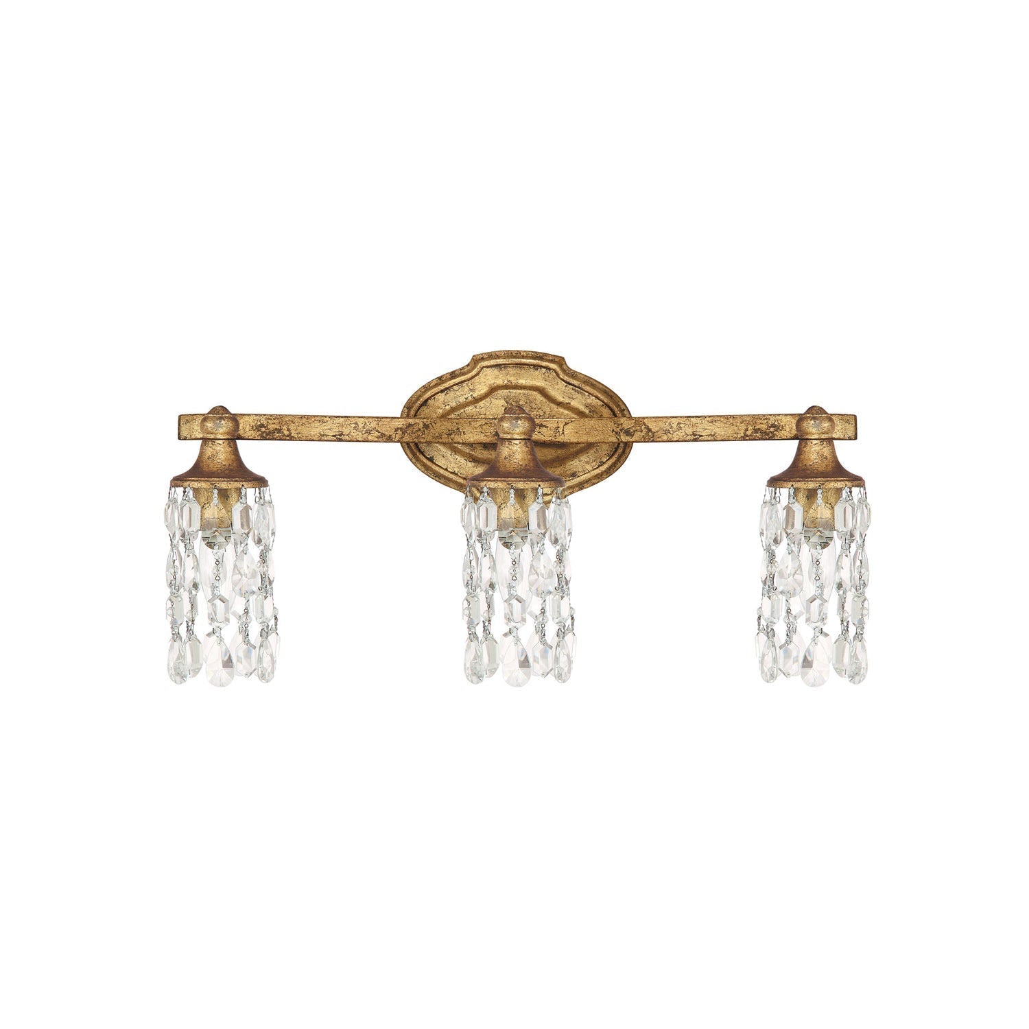 Capital Blakely 8523AG-CR Bath Vanity Light 21 in. wide - Antique Gold