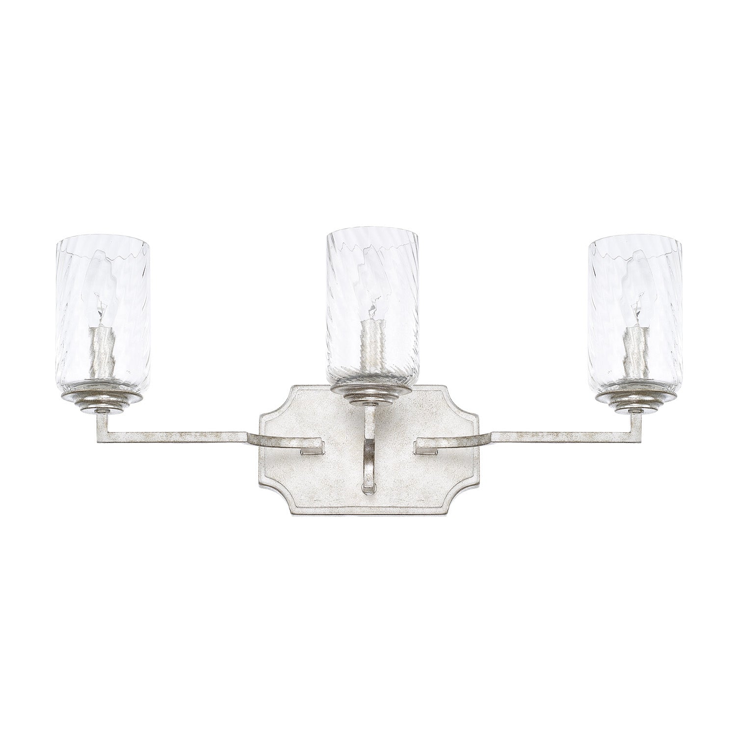 Capital Oxford 119631SP-419 Bath Vanity Light 22 in. wide - Silver Patina