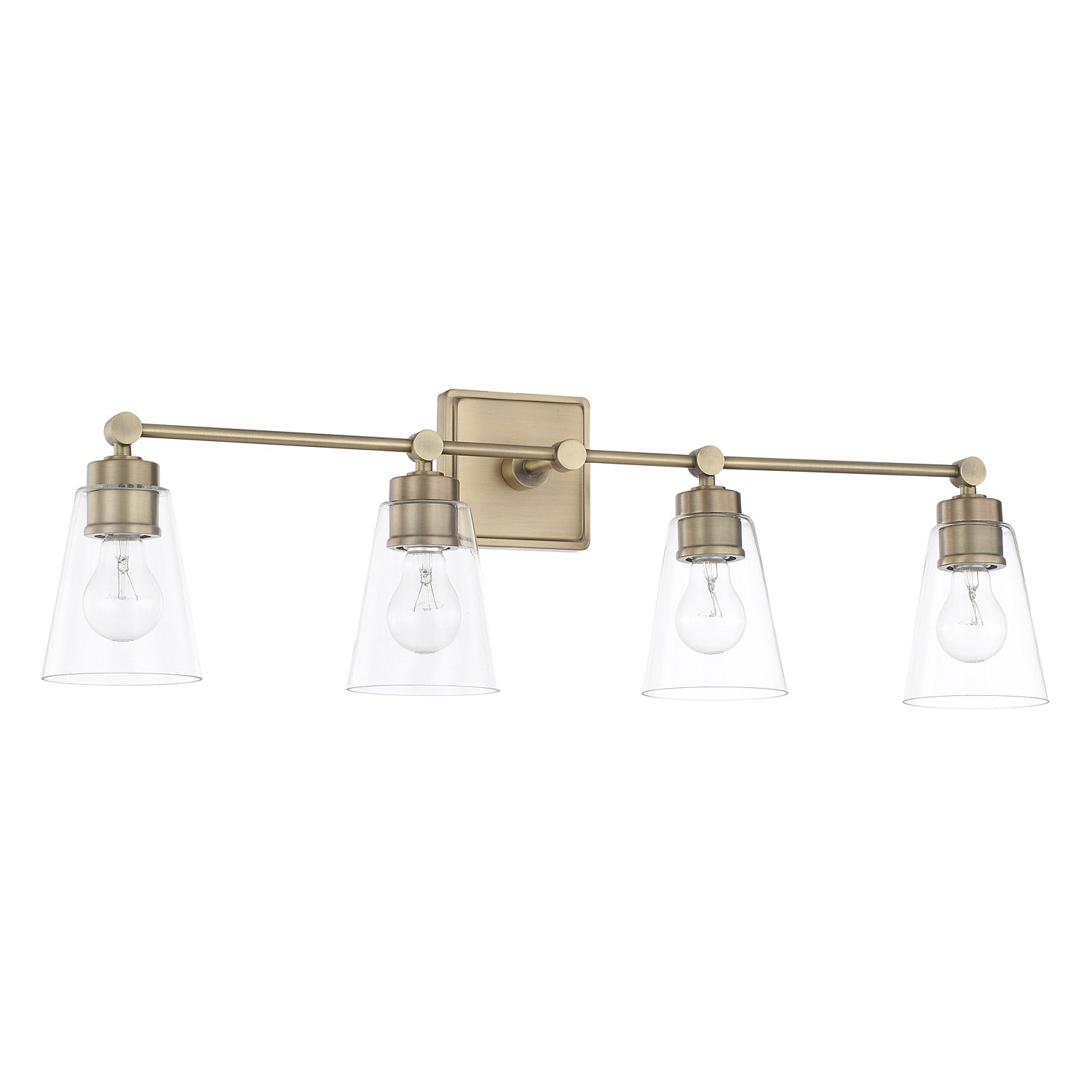 Capital Rory 121841AD-432 Bath Vanity Light 33 in. wide - Aged Brass