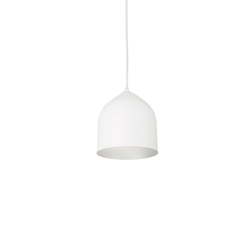 Kuzco Lighting 49108-WH/SV Helena Pendant Light White/Silver