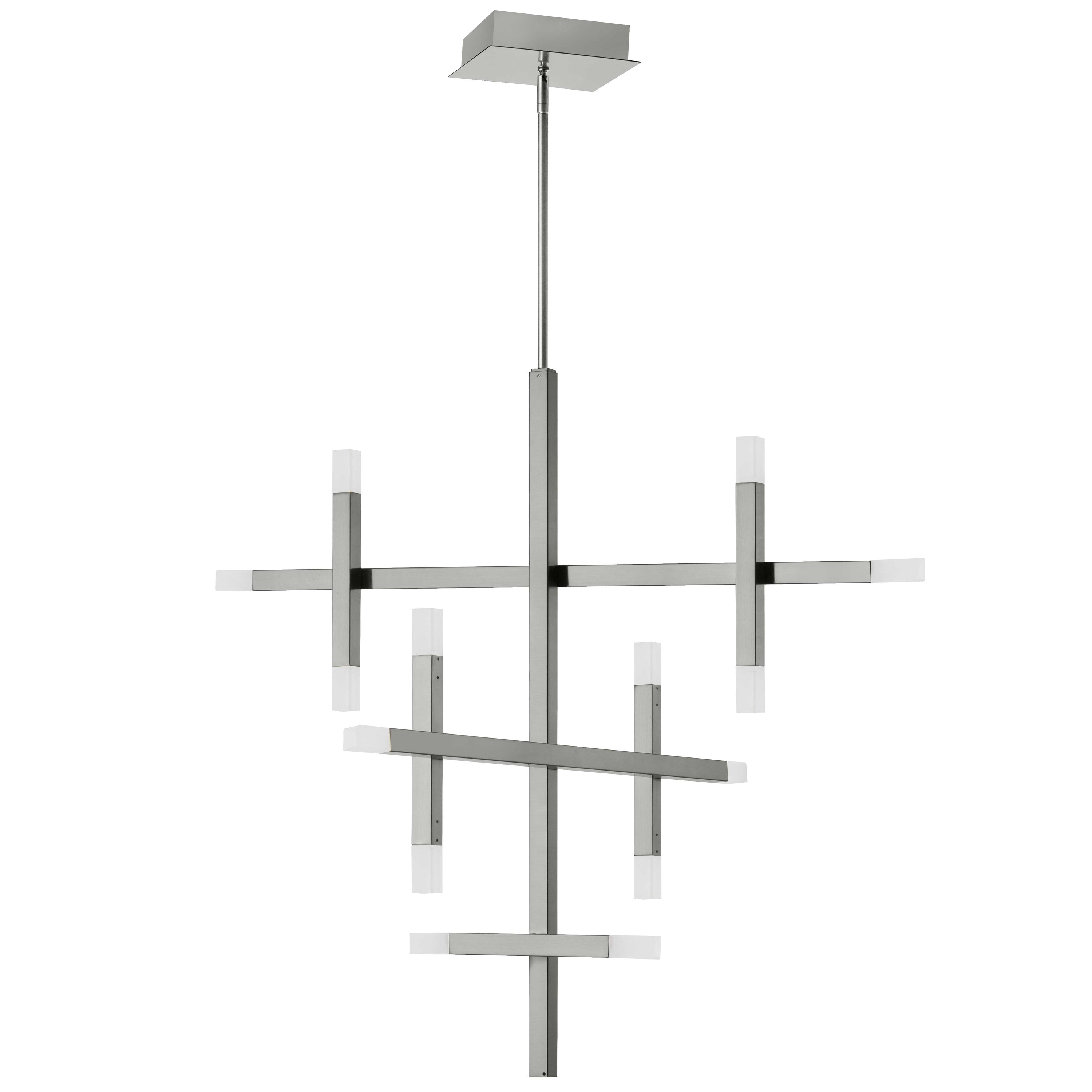 Dainolite Acasia - ACS-3656C-PC-FR - 42W Chandelier Fixture Polished Chrome with Frosted Acrylic Diffuser - Polished Chrome