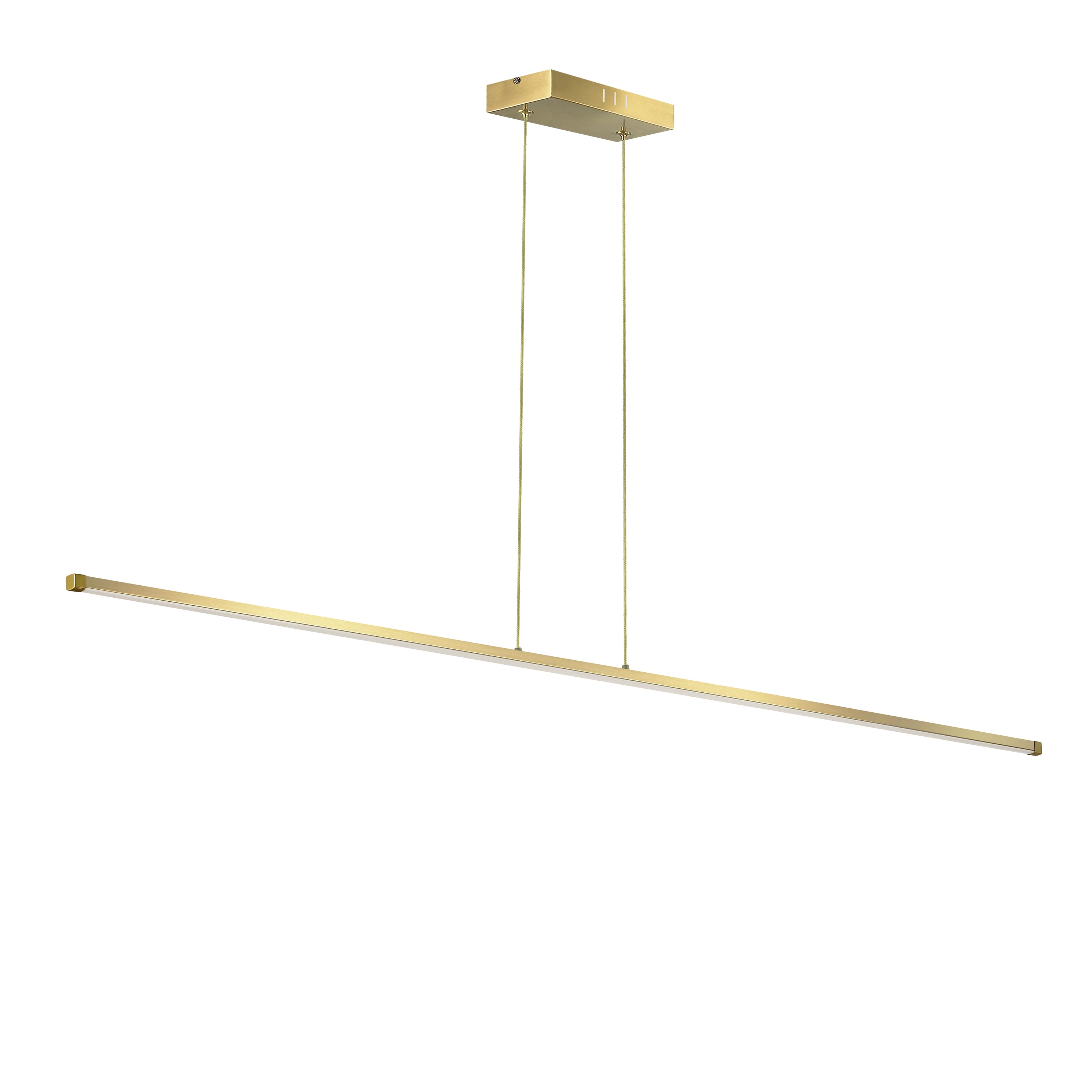 Dainolite Array - ARY-3830LEDHP-AGB - 30W Horizontal Pendant, Aged Brass with White Acrylic Diffuser - Aged Brass