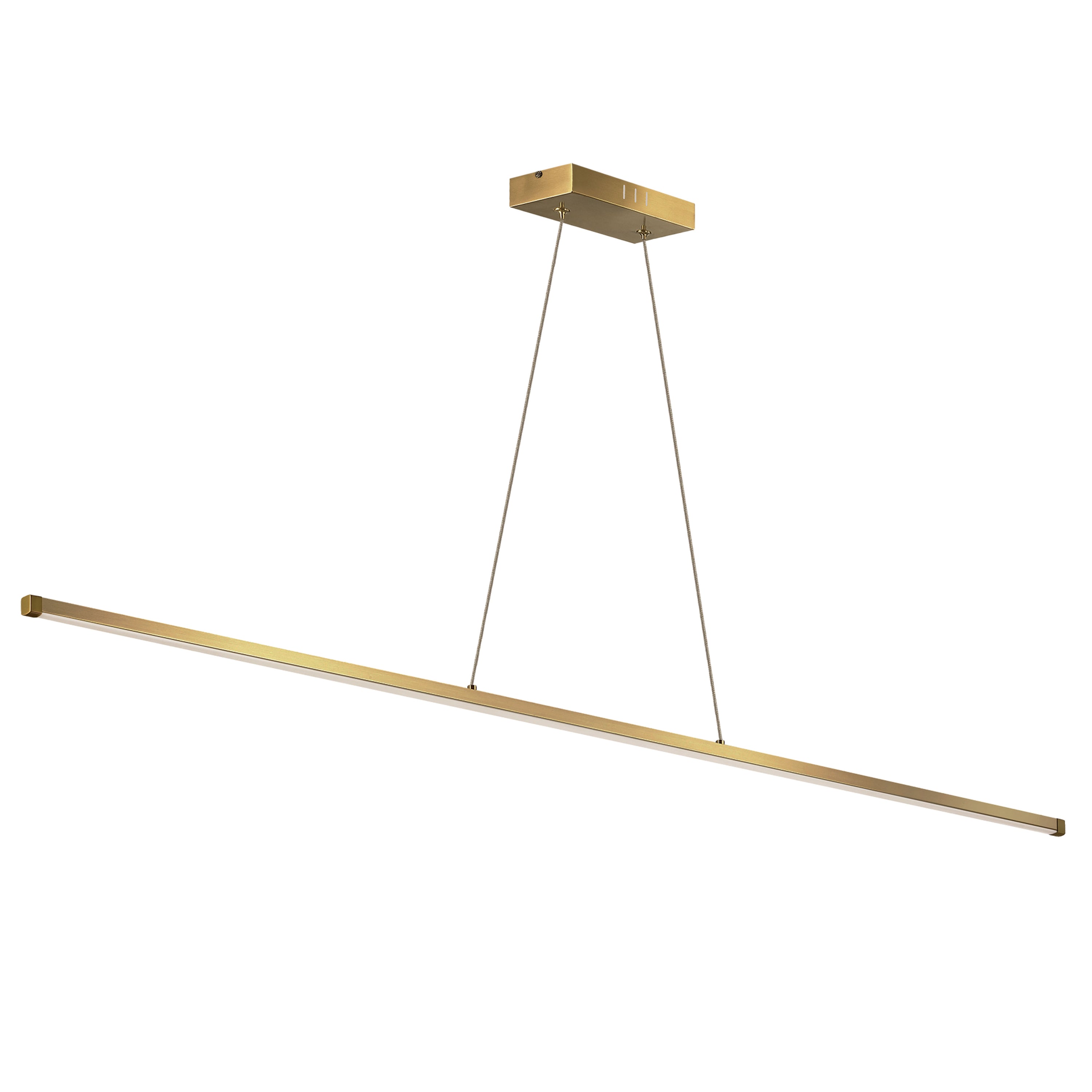 Dainolite Array - ARY-4830LEDHP-AGB - 30W LED Horizontal Pendant, Aged Brass with White Acrylic Diffuser - Aged Brass