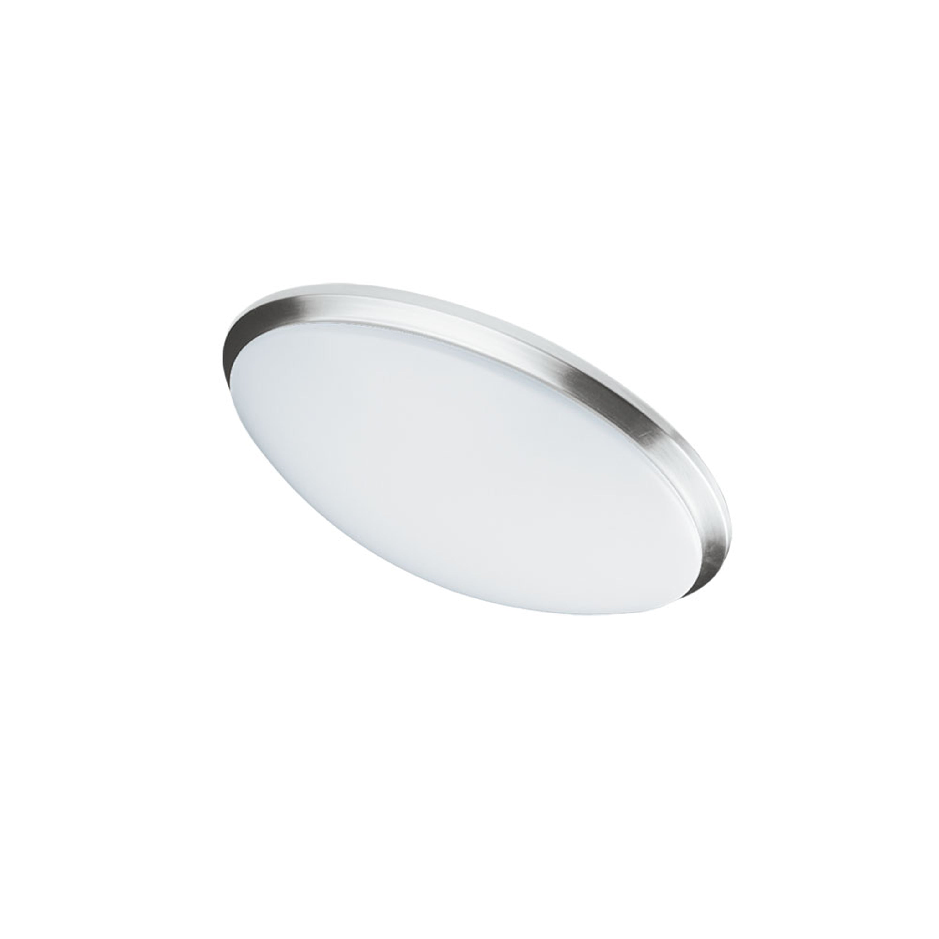 Dainolite LED - CFLED-L1114-SC - LED Ceiling Flush, Satin Chrome Trim, 11” dia - White