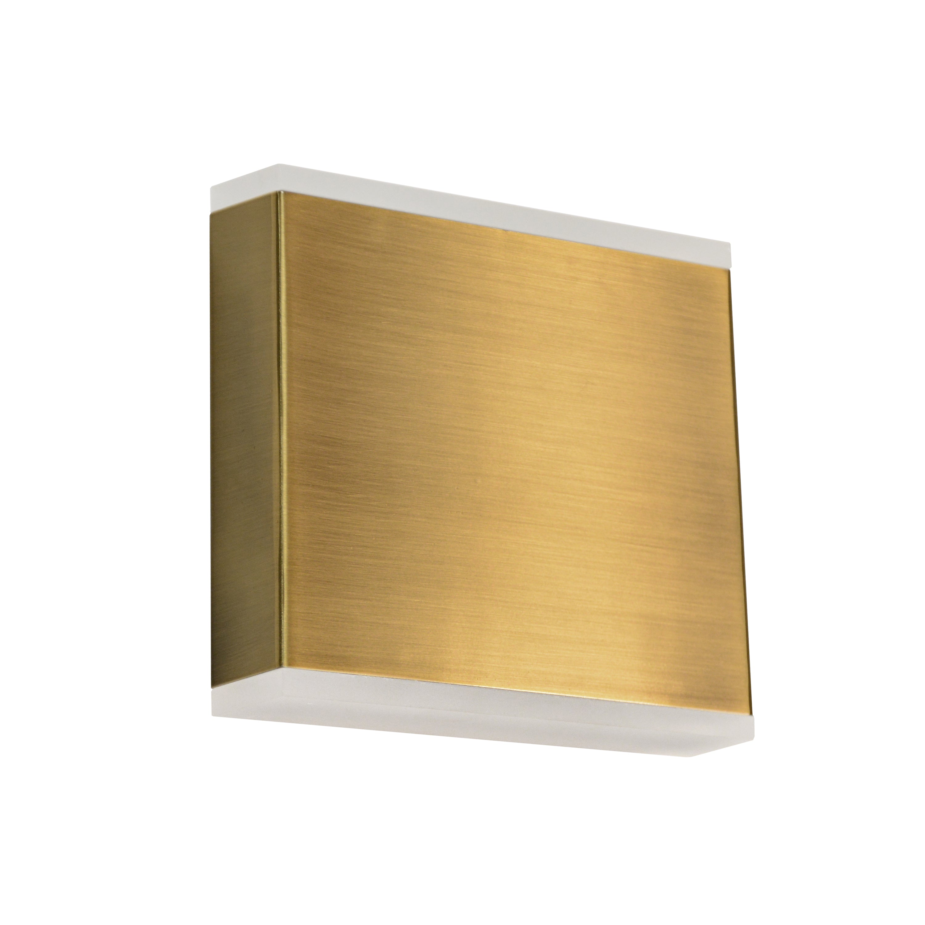 Dainolite Emery - EMY-550-5W-AGB - 15W LED Wall Sconce, Aged Brass with Frosted Acrylic Diffuser - Aged Brass