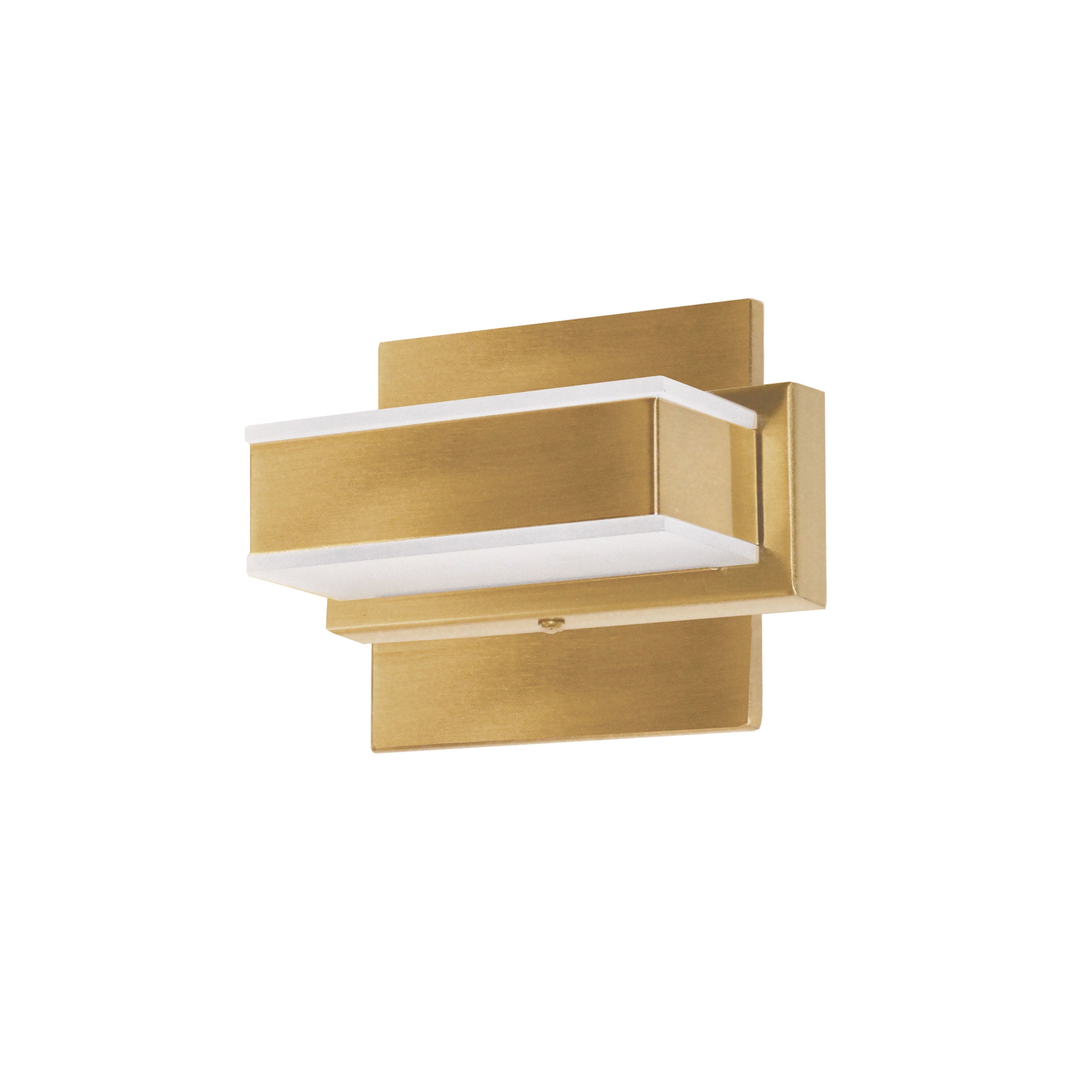 Dainolite Modern - VLD-215-1W-GLD - 1 Light LED Wall Vanity Fixture Gold Finish - Aged Brass