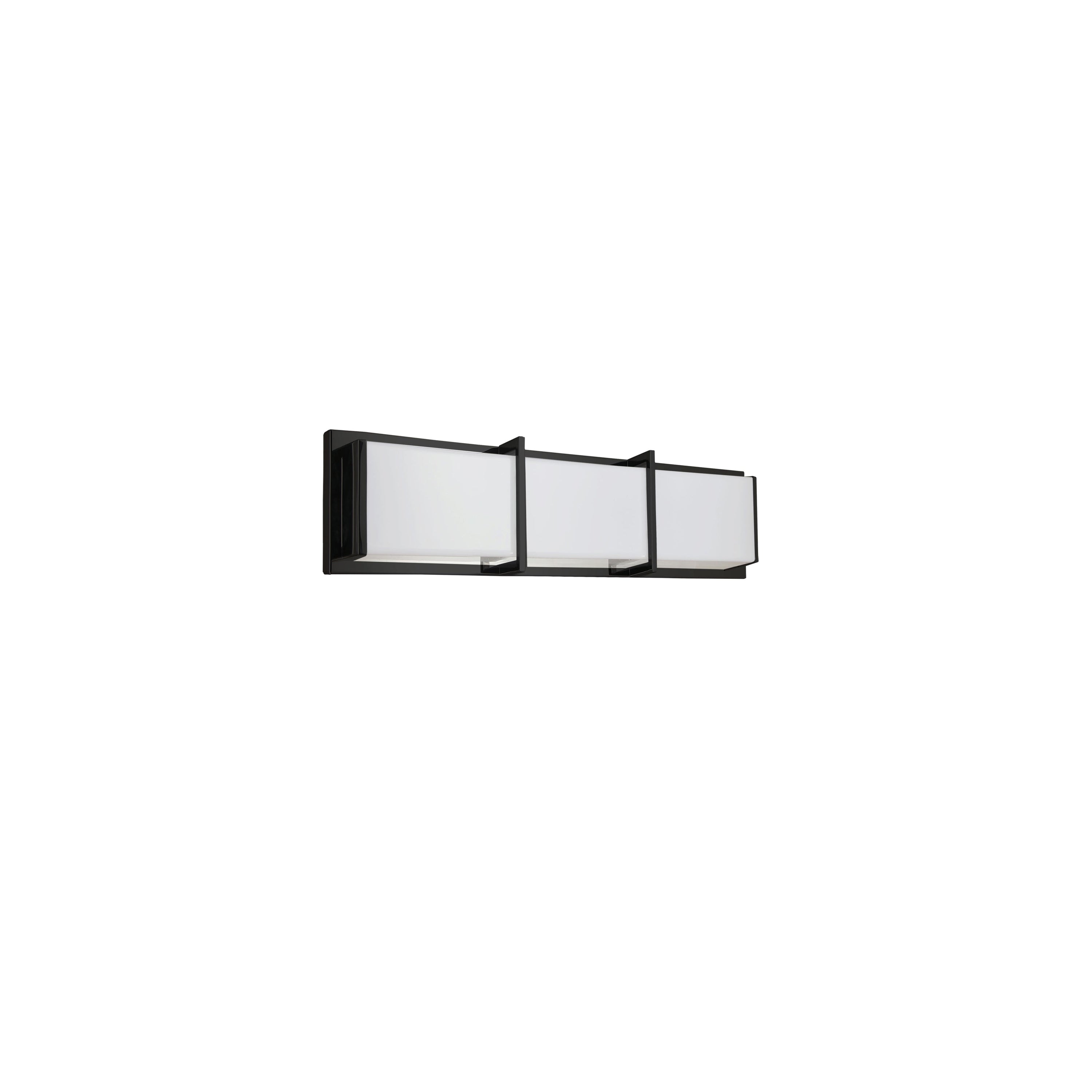 Dainolite Winston - VLD-411-MB - 15W Matte Black Vanity Fixture Light w/ White Acrylic Diffuser - Black