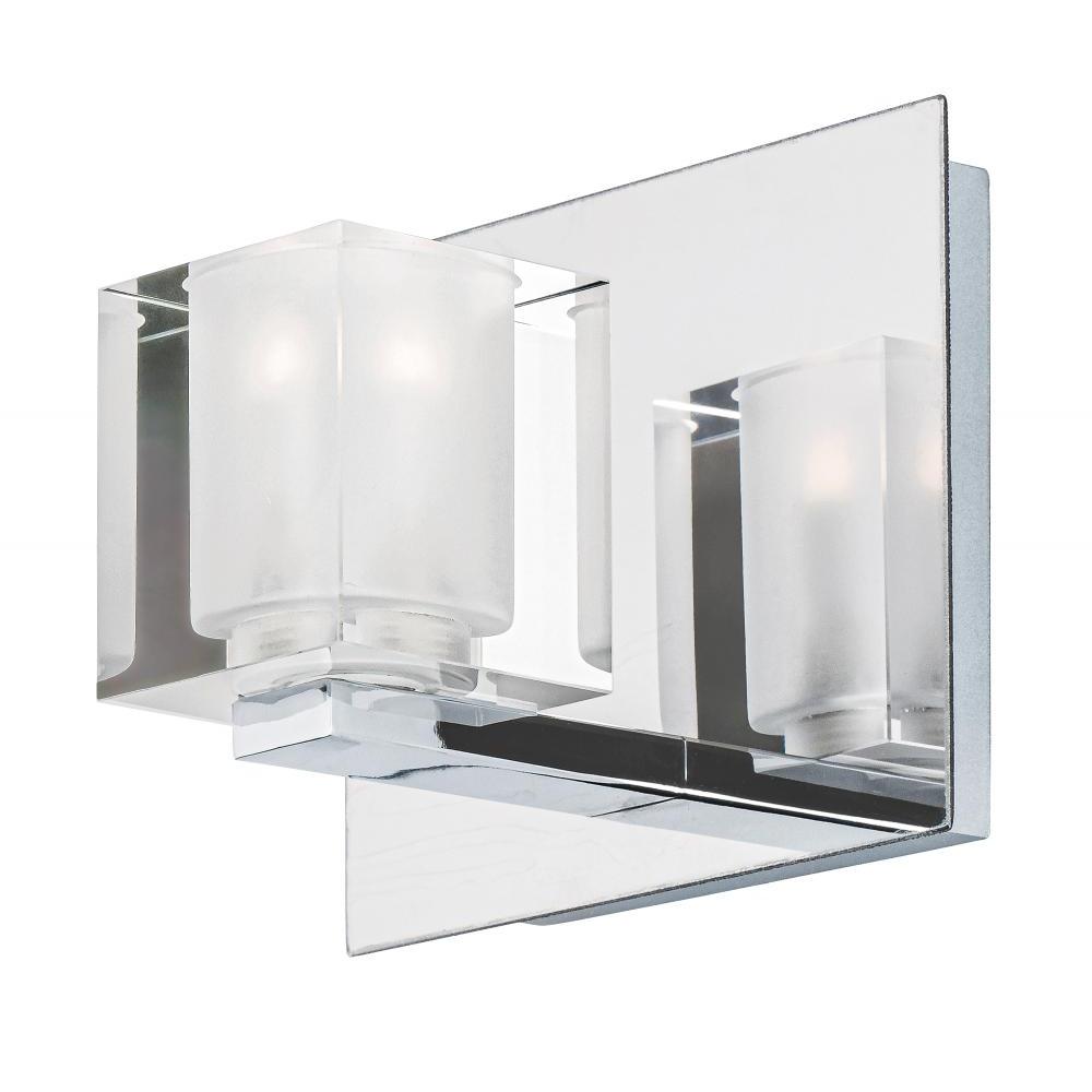 Polished Chrome Bath Vanity - Blocs LED Collection, Dimmable - ET2 Lighting – E32031-18PC