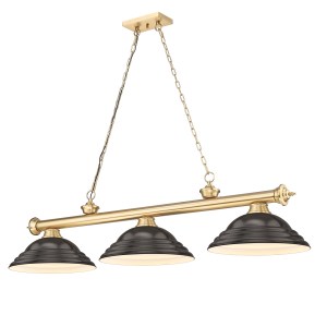 Z-Lite Cordon 16-Inch Billiard in Heritage Brass – 2306-3HBR-SBRZ